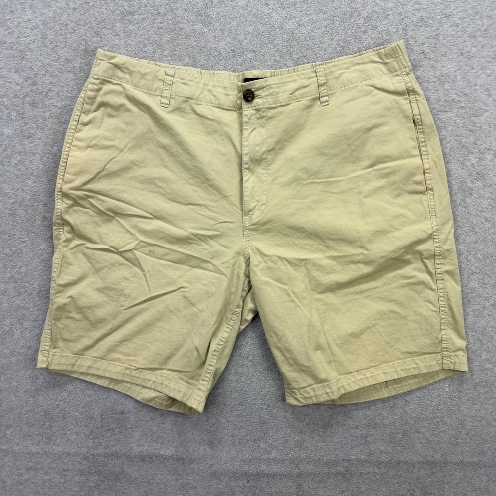 Bonobos Chino Shorts Mens XL Khaki Tan 9 Inch Inseam Stretch Elastic Waist